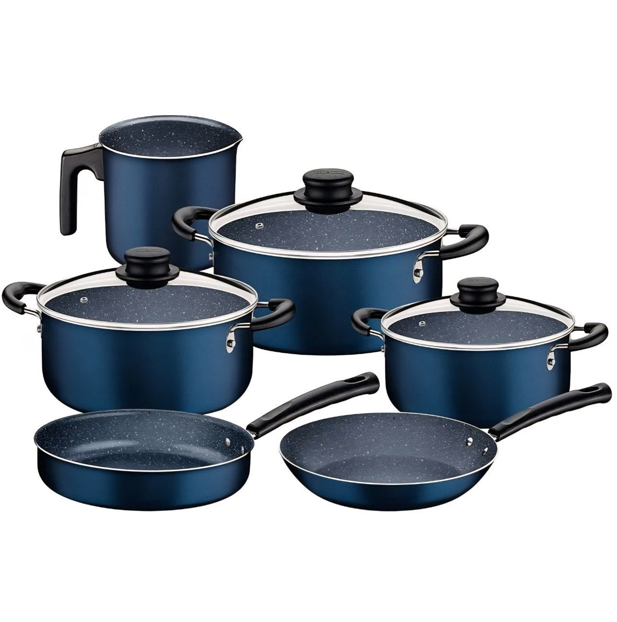 JUEGO DE OLLAS Y SARTENES ANTIADHERENTES DE ALUMINIO 9PCS TRAMONTINA