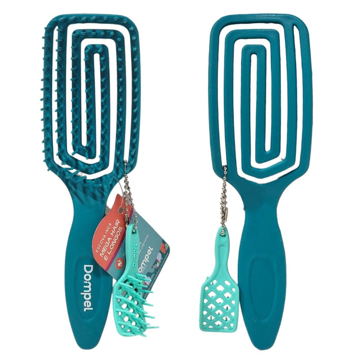 CEPILLO PARA EL CABELLO DESENREDANTE Y DEFINIDOR DE RIZOS FLEXIBLE CON FRAGANCIA Y ACCESORIO DOMPEL