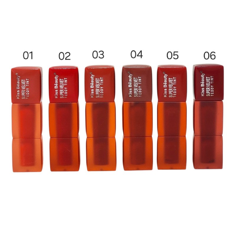 BRILLO LABIAL TINTA DE LABIOS CON FORMULA LIGERA Y SUAVE POR 12H KISS BEAUTY (DUPE DE MAYBELLINE)