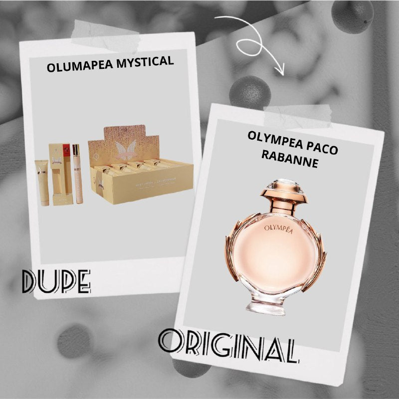 SET PERFUME EN TUBO PARA DAMA OLUMAPEA 3 DAMA EDP 35ML, BODY LOTION 40ML (M)