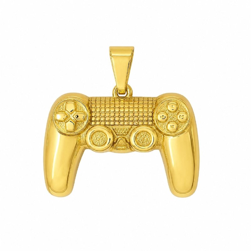 DIJE DE ENCHAPE PARA CADENA CON DISEÑO DE CONTROL DE PLAYSTATION 3CM