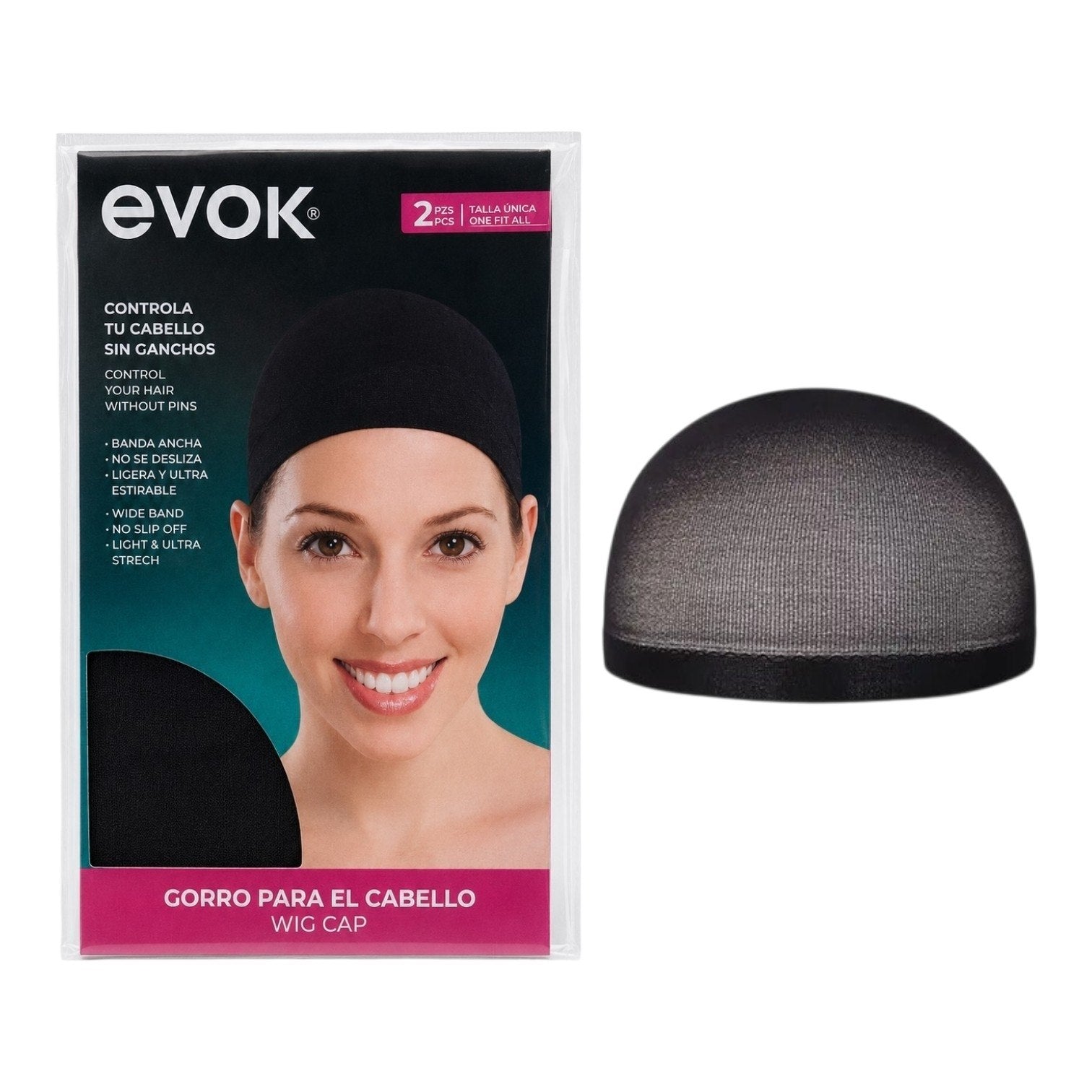 GORRO PROTECTOR IMPERMEABLE PARA DUCHA Y TRATAMIENTOS EVOK GORRO PARA EL CABELLO 2 PIEZAS / TALLA ÚNICA