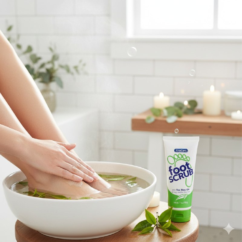 EXFOLIANTE PARA PIES CALMANTE CON ACEITE DE ARBOL DE TE XTRACARE 198G