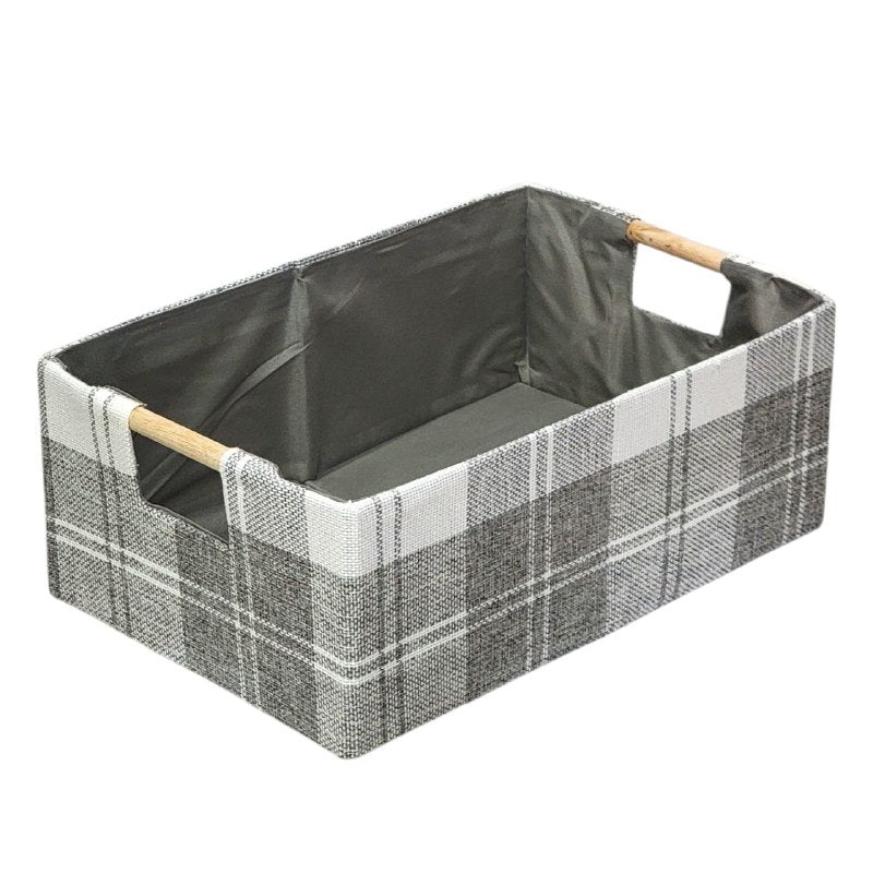 ORGANIZADOR CAJA DE ALMACENAMIENTO PLEGABLE 33X13CM, CESTA DE TELA CON ASA INTEGRADA PARA ORGANIZAR ROPA, JUGUETES, ETC MNT HOME IMPLEMENTS