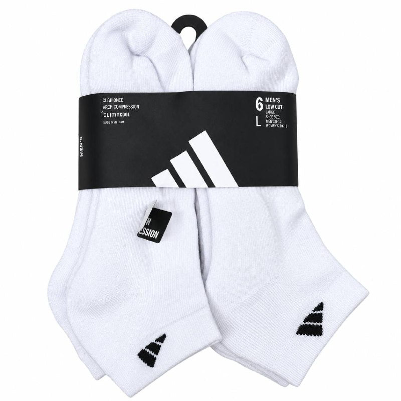 CALCETA TOBILLERA ADIDAS ORIGINAL 6 PARES TALLA HOMBRE 8-12 TALLA MUJER 10-13