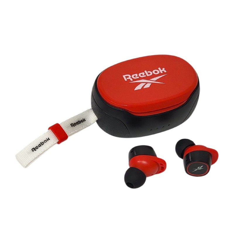 AUDIFONOS AURICULARES INALAMBRICOS DEPORTIVOS, BATERUA 6H, 3 CARGAS ADICIONALES EN ESTUCHE, LATENCIA SUPER BAJA, RESISTENTE AL AGUA IP55 REEBOK