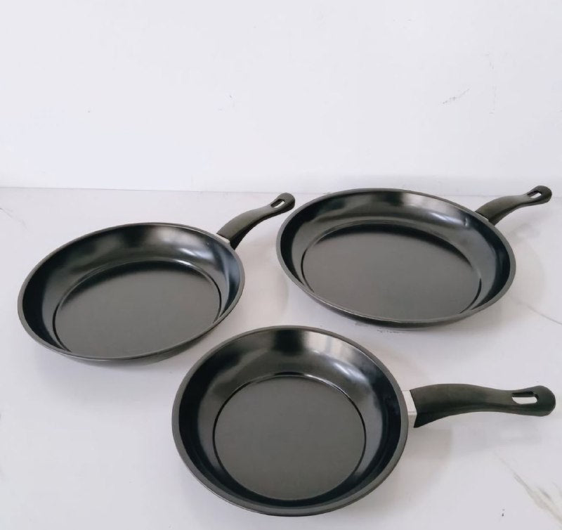 JUEGO DE SARTENES ANTIADHERENTES DE ACERO DE ALTA CALIDDAD MUDAN 3PCS