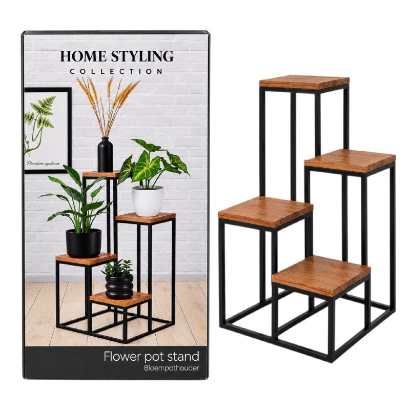 SOPORTE VERTICAL PARA MACETAS Y PLANTAS HOME STYLING COLLECTION 67X17X17CM