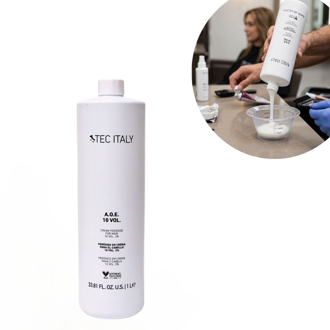 PEROXIDO EN CREMA ACTIVADOR DE COLOR AOE 10 VOL TEC ITALY 1L