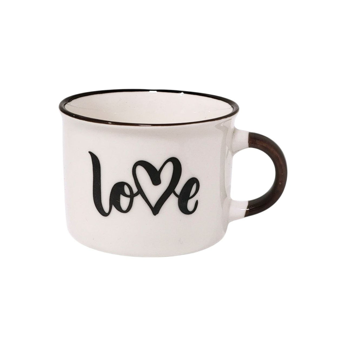 TAZA DE PORCELANA PREMIUM CON DISEÑO DE CALIGRAFIA