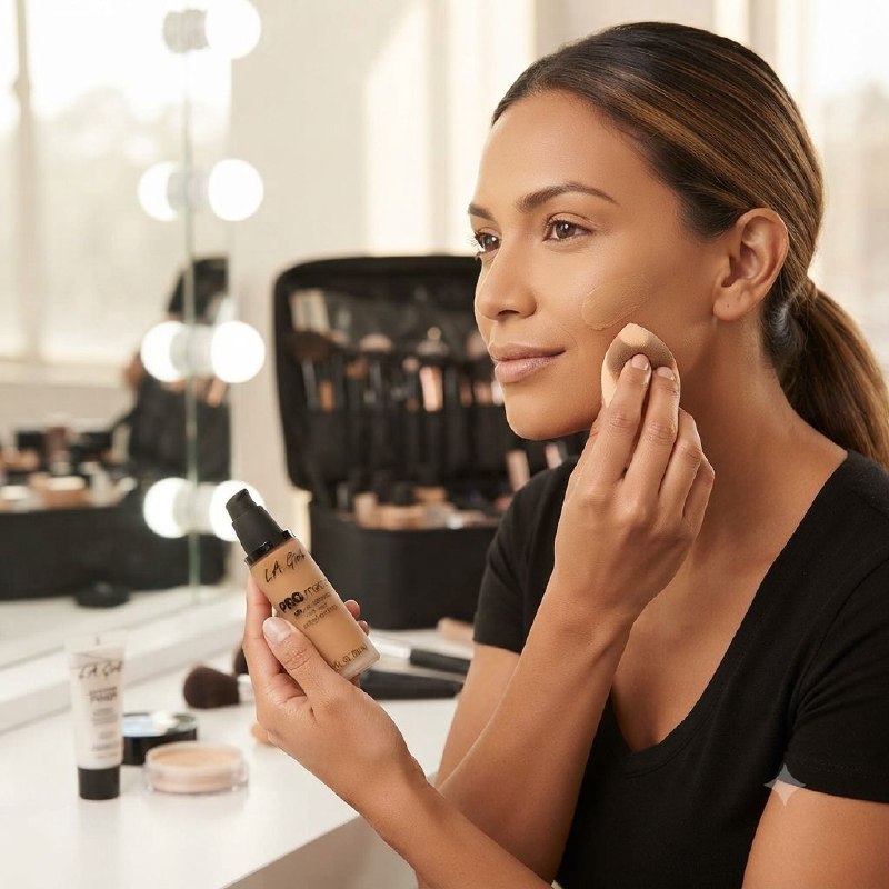 BASE MAQUILLAJE LIQUIDA MATE LARGA DURACION TONO GLM677 SOFT HONEY PRO.MATTE HD L.A. GIRL 30ML