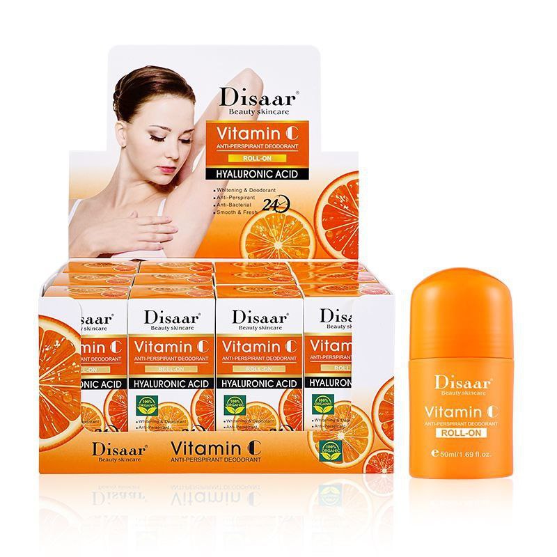 DESODORANTE ROLL-ON BLANQUEADOR CON VITAMINA C Y ACIDIO HIALURONICO DISAAR 50ML