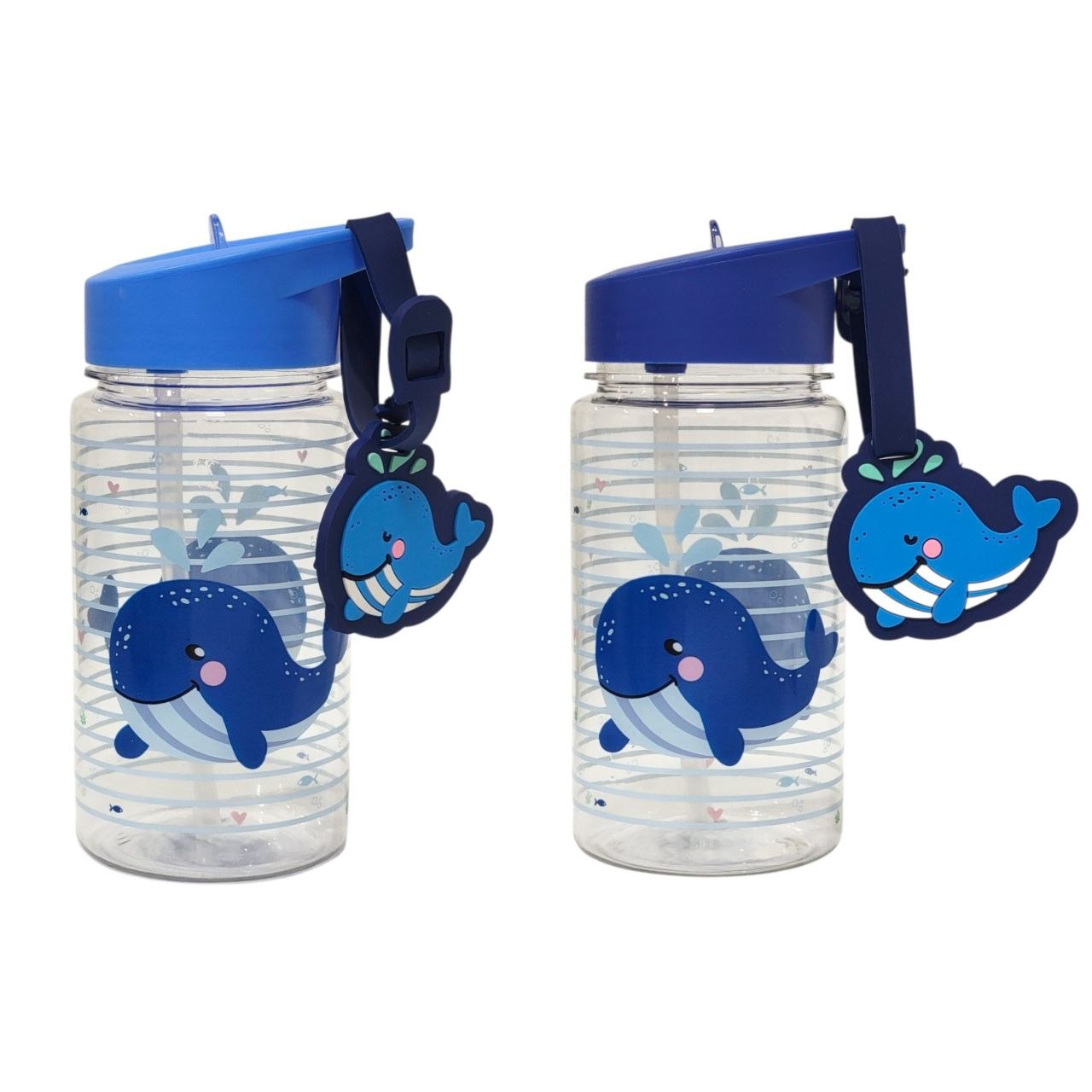 BOTE DE AGUA CON DISEÑO INFANTIL BALLENAS LIFE ART