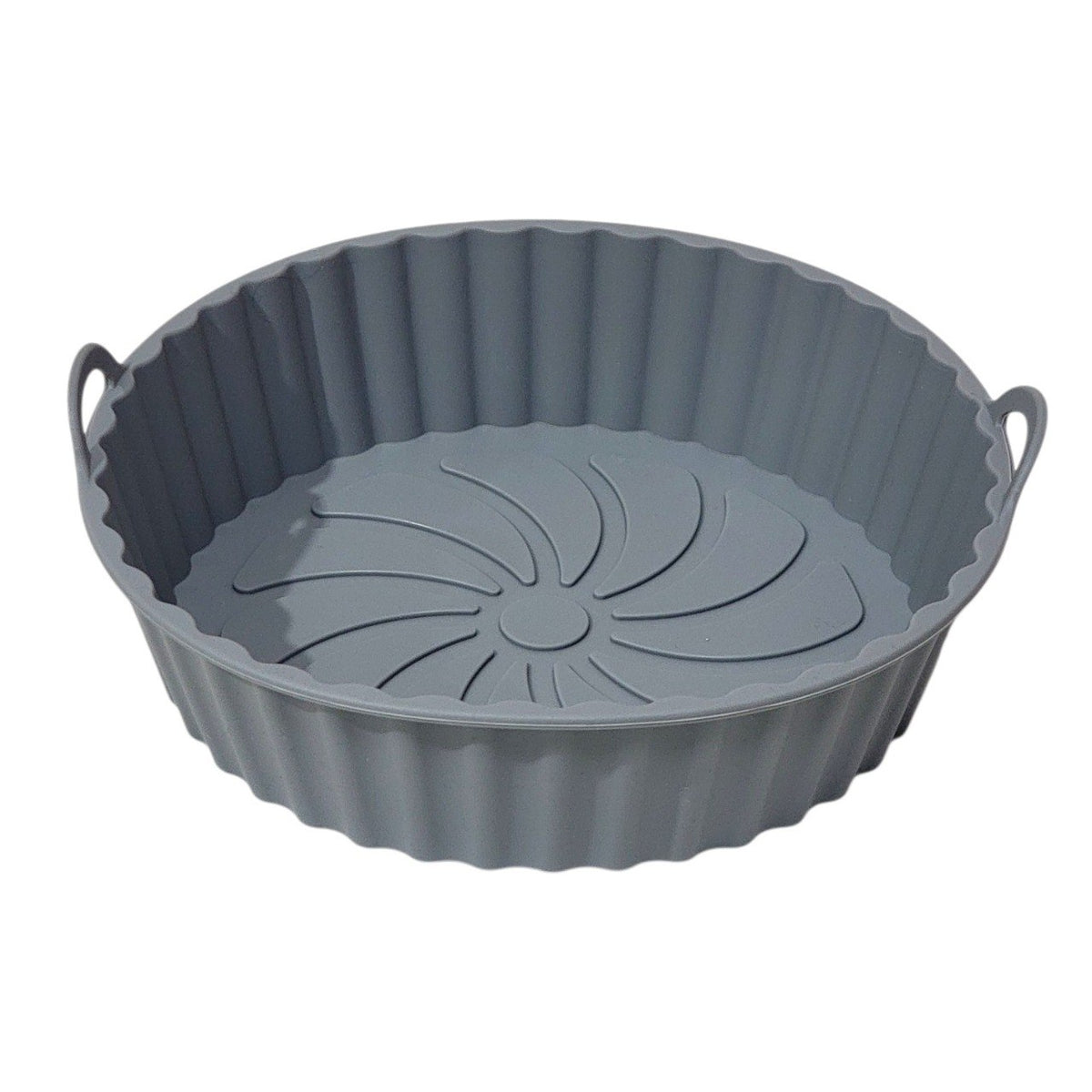 RECIPIENTE MOLDE DE SILICONA PARA FREIDORA DE AIRE COLOR GRIS ULTIMATE 20X5CM