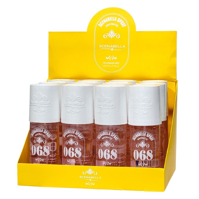 SPLASH SCENABELLA SPRAY AROMATIC 068 250ML (M) (AROMA SIMILAR A SOL DE JANEIRO CHEIROSA 68)