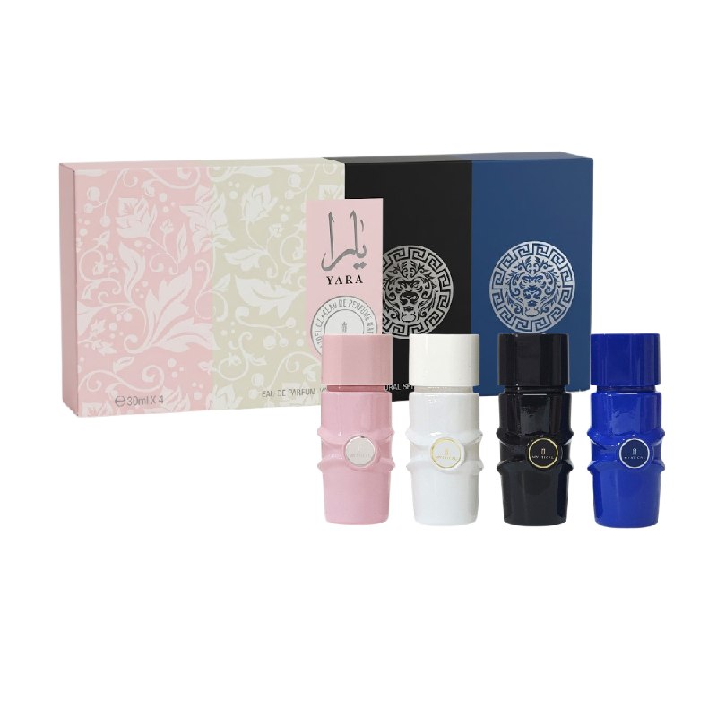 SET MYSTICAL DE MINI PERFUMES YARA EDP (M) 4PCSX30ML