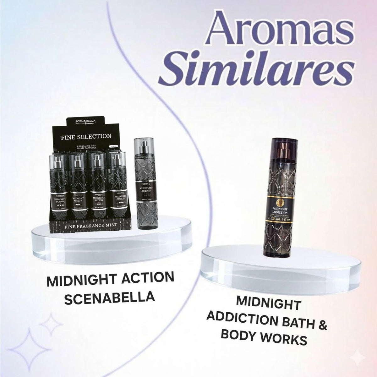 SPLASH SCENABELLA MIDNIGHT ACTION 250ML (M) (AROMA SIMILAR A BATH & BODY WORKS MIDNIGHT ADDICTION)