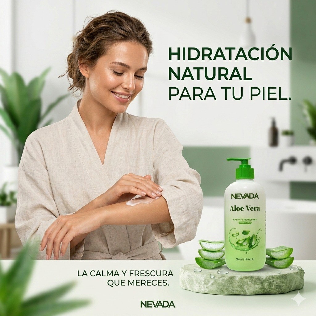 CREMA CORPORAL HIDRATANTE Y NUTRITIVA DE ALOE VERA NEVADA 500ML