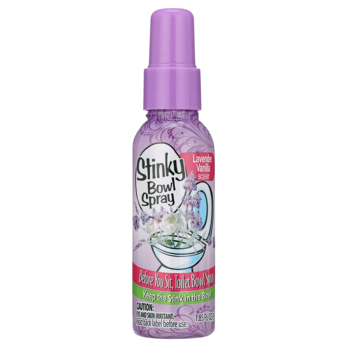 SPRAY BLOQUEADOR DE OLORES PARA EL INODORO AROMA A LAVANDA Y VAINILLA STINKY BOWL 55ML