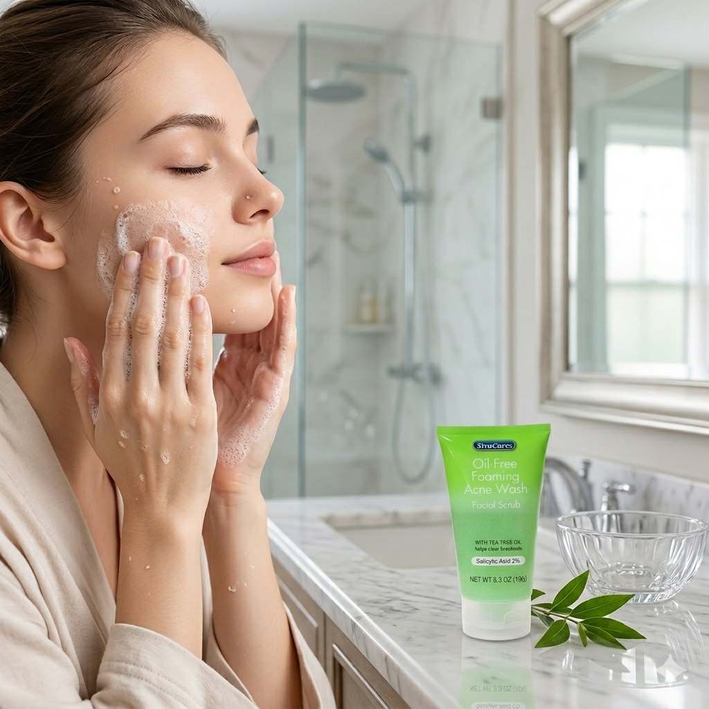 EXFOLIANTE FACIAL ESPUMOSO SIN ACEITE PARA EL ACNE CON ACIDO SALICILICO XTRACARE 150G
