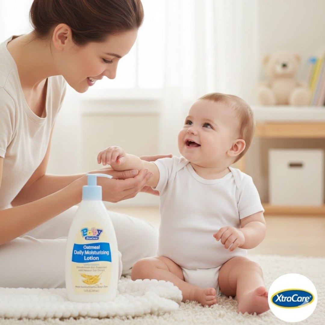 CREMA CORPORAL HIDRATANTE DE AVENA NATURAL BABY XTRACARE 354ML