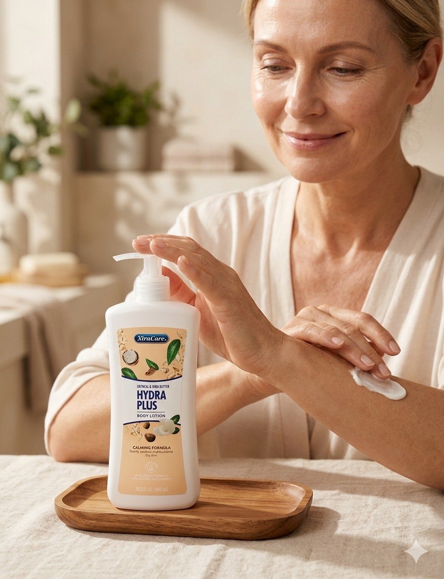 CREMA CORPORAL HIDRATANTE Y PROTECTORA PARA PIEL SENSIBLE CON MANTECA DE KARITE Y AVENA XTRACARE 600ML