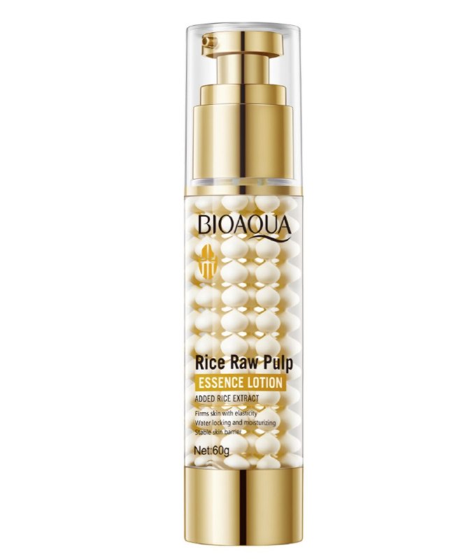 CREMA CORPORAL HIDRATANTE E ILUMINADORA CON ESENCIA DE PULPA CRUDA DE ARROZ PIEL BIOAQUA 60G
