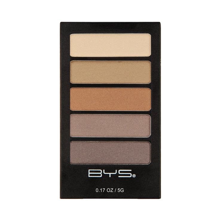 SOMBRA DE OJOS EN PALETA TONOS TIERRA ESENCIALES BYS COMETICS 5G