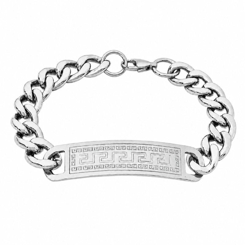 PULSERA DE ENCHAPE PARA CABALLERO, LINEAS 21CM