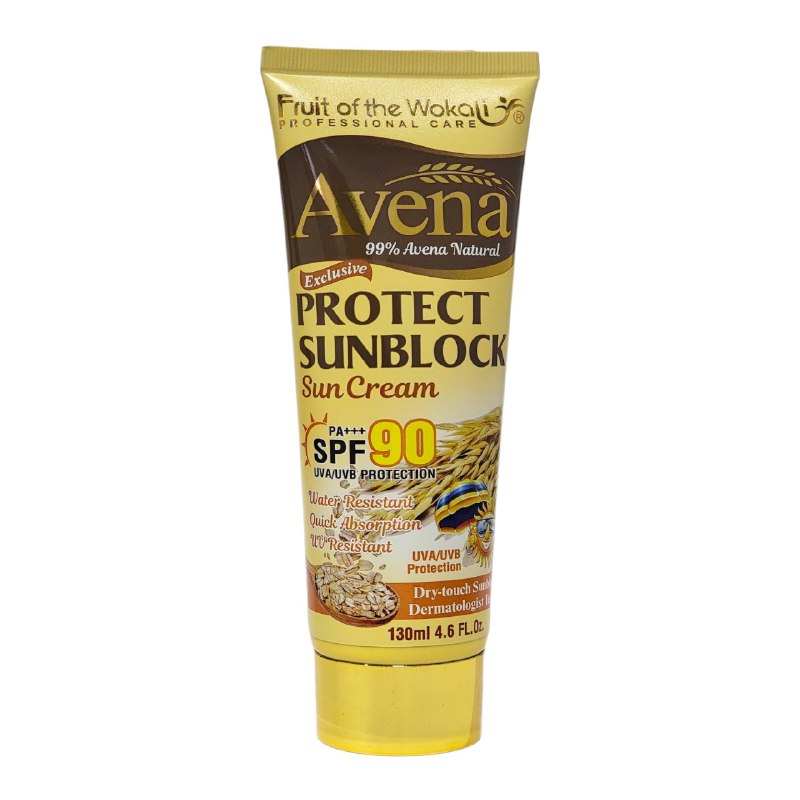PROTECTOR SOLAR EN CREMA DE RAPIDA ABSORCION RESISTENTE AL AGUA SPF90 FRUIT OF THE WOKALI 130ML