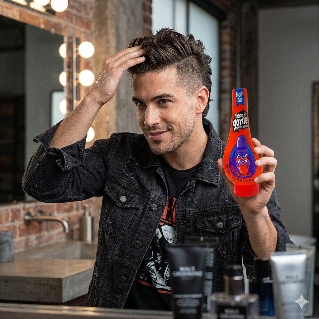 GEL FIJADOR PARA EL CABELLO EXTRA FUERTE MOCO DE GORILA 354ML