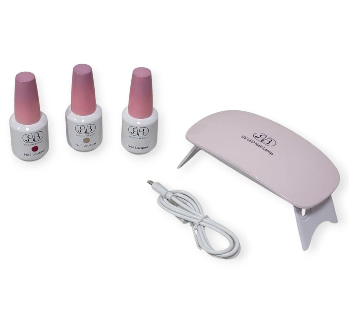 SET DE ESMALTES DE GEL DE ACABADO PROFESIONAL DURADERO ROCKIN BEAUTY 30MLX3
