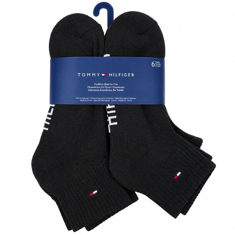 CALCETA TOBILLERA TOMMY HILFIGER PARA HOMBRE 6 PARES TALLA ÚNICA