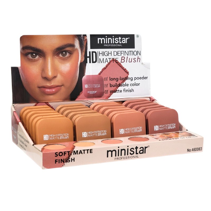 BLUSH MATTE DE ALTA DEFINICION DE LARGA DURACION MINNISTAR 8G (DUPE DE NYX)