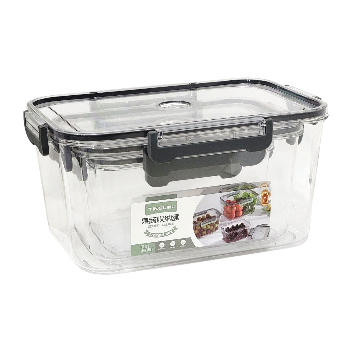 SET DE RECIPIENTES PANAS PARA ALIMENTOS HERMETICOS APILABLES 3PCS TINGLI