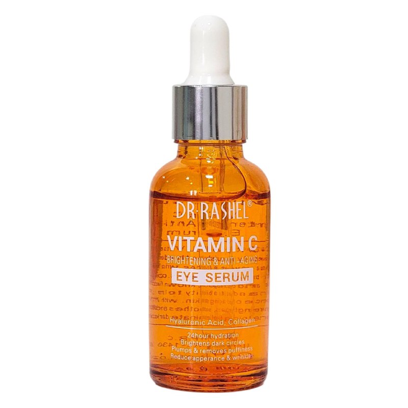 SUERO FACIAL PARA EL CONTORNO DE LOS OJOS ILUMINADOR Y ANTIENVEJECIMIENTO CON VITAMINA C Y ACIDO HIALURONICO DR RASHEL 30ML
