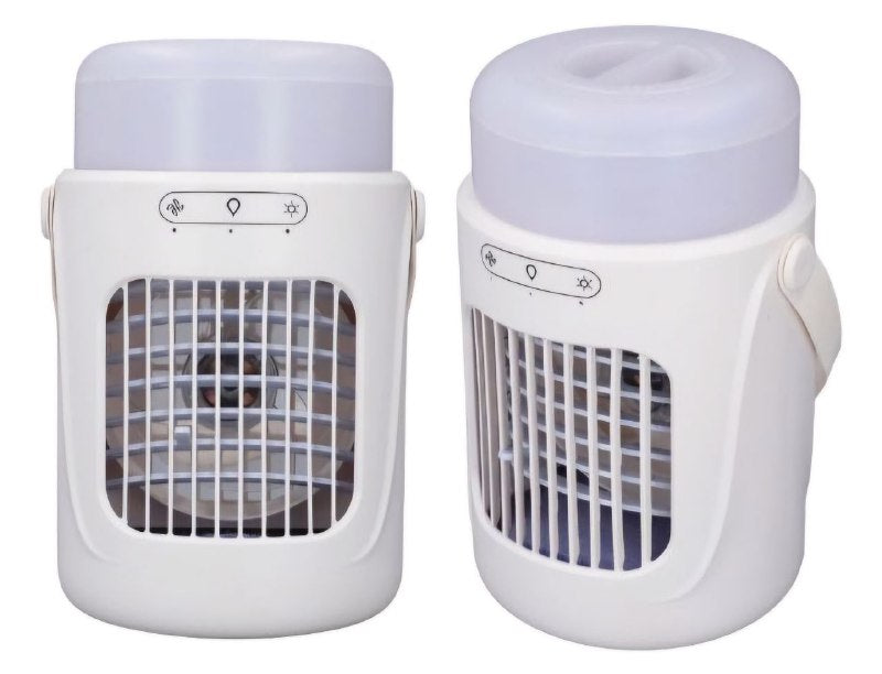 VENTILADOR PORTATIL REDONDO DE REFRIGERACION DE AGUA Y HUMIFICADOR