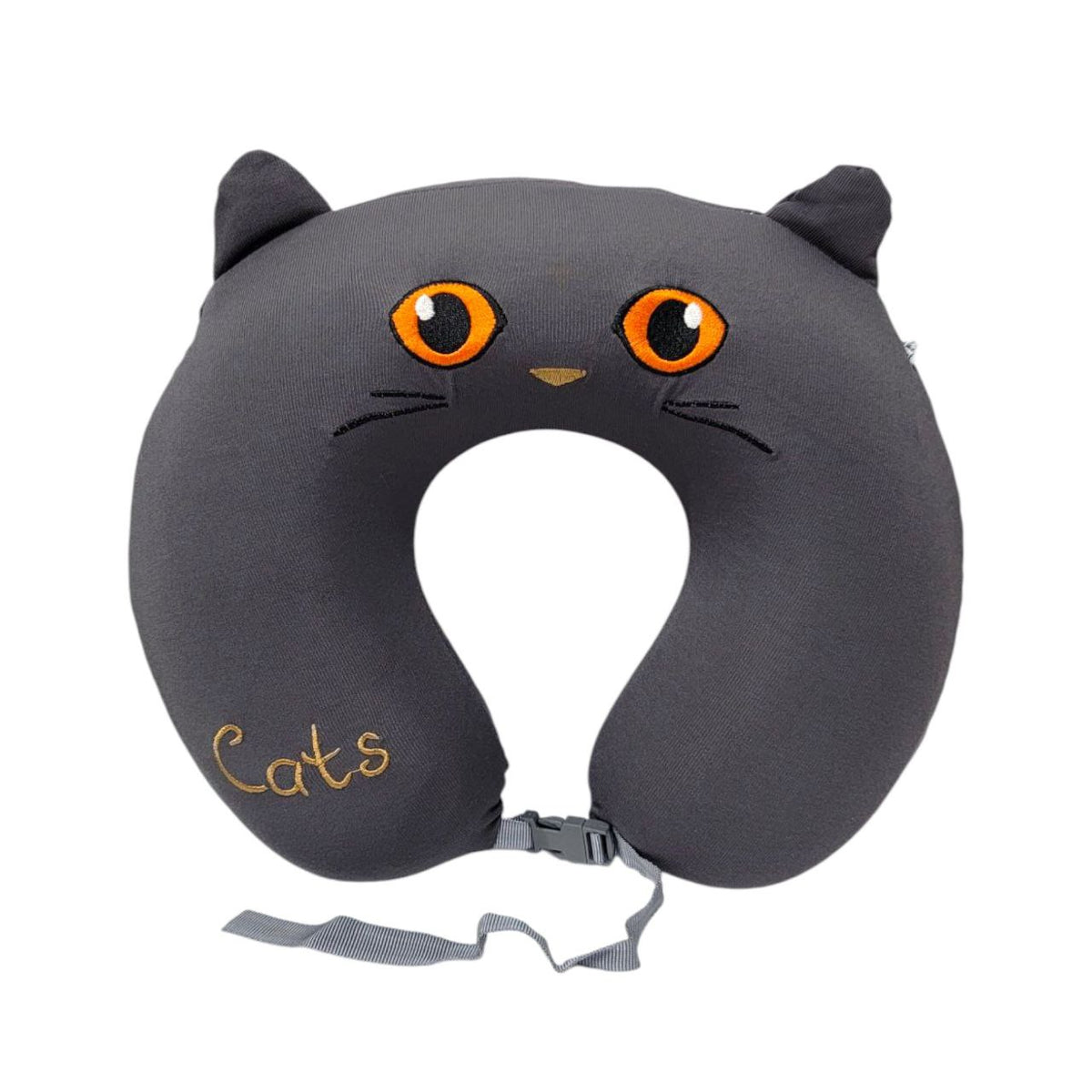 COLLARIN FOAM ALMOHADA PARA CUELLO EN FORMA DE U DE ESPUMA VISCOELASTICA CON FUNDA LAVABLE, CIERRE PARA CUELLO PARA VIAJES O DORMIR 5 DISEÑOS DE GATO 36X27CM