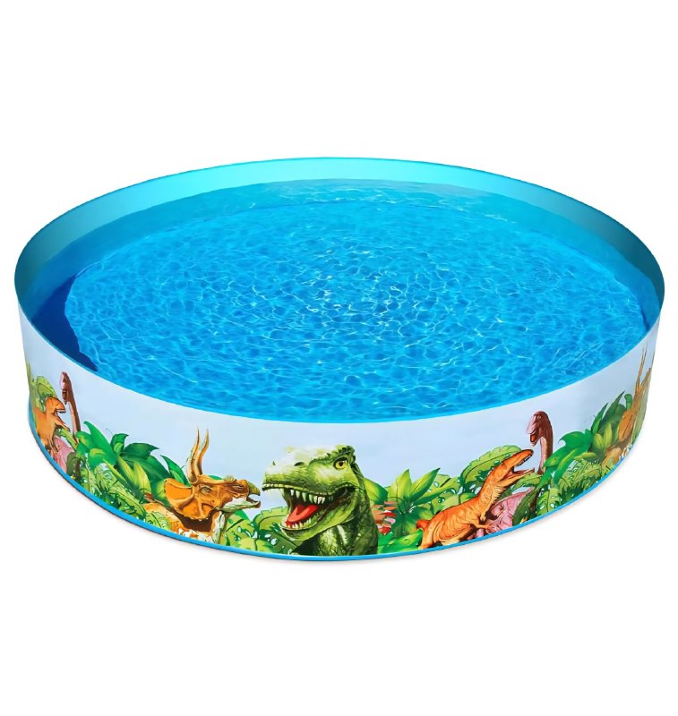 PISCINA RIGIDA DE PAREDES FLEXIBLES CON ESTAMPADO DE DINOSAURIO BESTWAY 1.83MX38CM