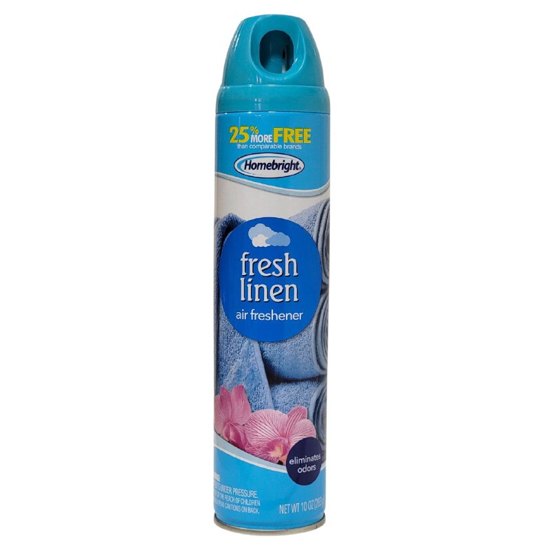 AMBIENTADOR AROMATIZANTE EN SPRAY DE ROPA FRESCA HOMEBRIGHT 283G