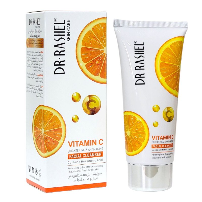 LIMPIADOR FACIAL ILUMINADOR Y ANTIEDAD CON VITAMINA C Y ACIDO HIALURONICO DR RASHEL 80G