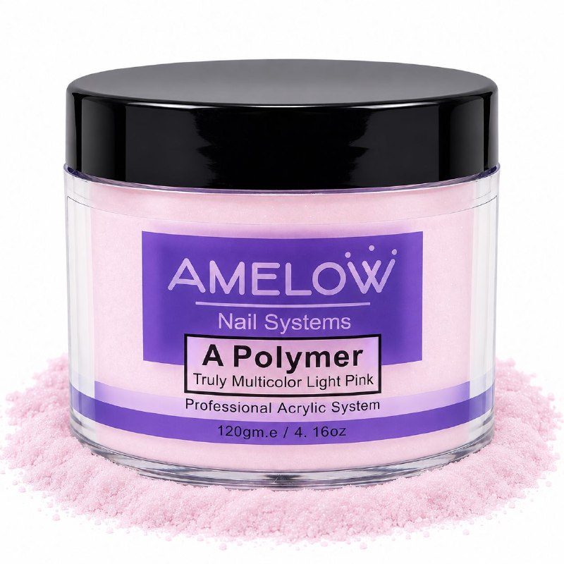 POLVO ACRILICO DE POLIMERO PARA ESTRUCTURA Y CONSTRUCCION DE UÑAS AMELOW 120G