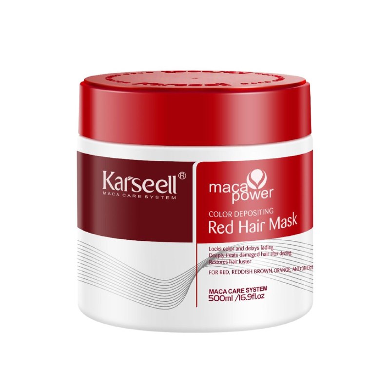 MASCARILLA PARA EL CABELLO DE EXTRACTO DE MACA REPARADOR DE CABELLO TEÑIDO KARSEELL 500ML