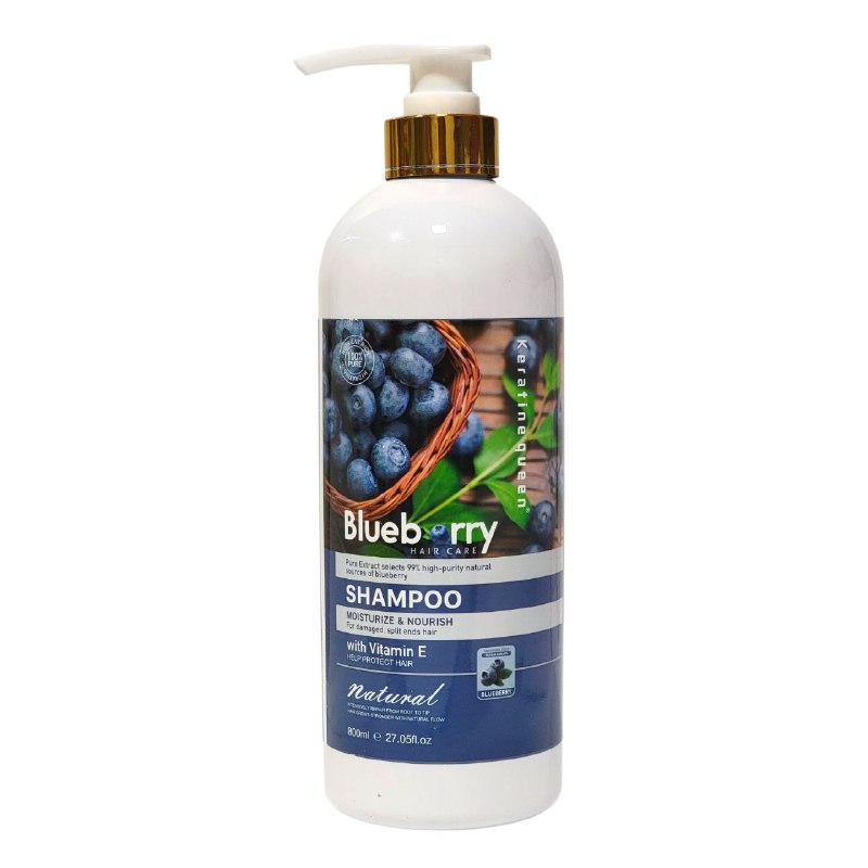 SHAMPOO DE ARANDANO HIDRATANTE Y NUTRITIVO KERATINE QUEEN 800ML