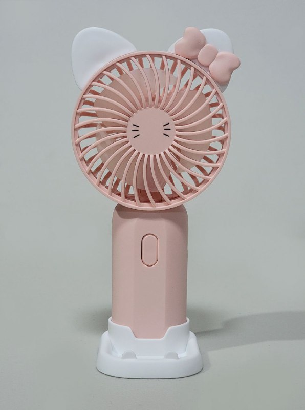 VENTILADOR DE MANO O MESA RECARGABLE CON SOPORTE PARA CELULAR