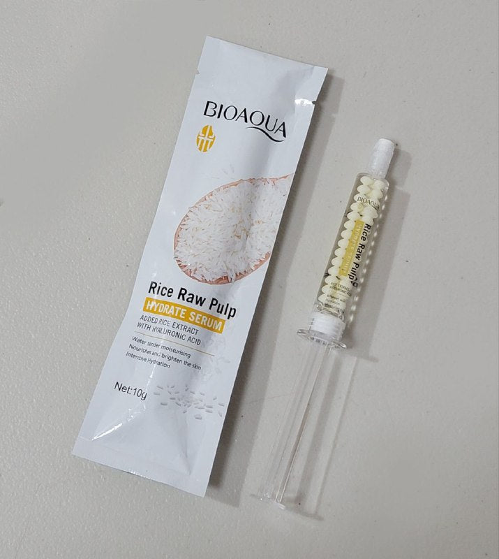 SUERO FACIAL HIDRATADO DE PULPA CRUDA DE ARROZ BIOAQUA 10G