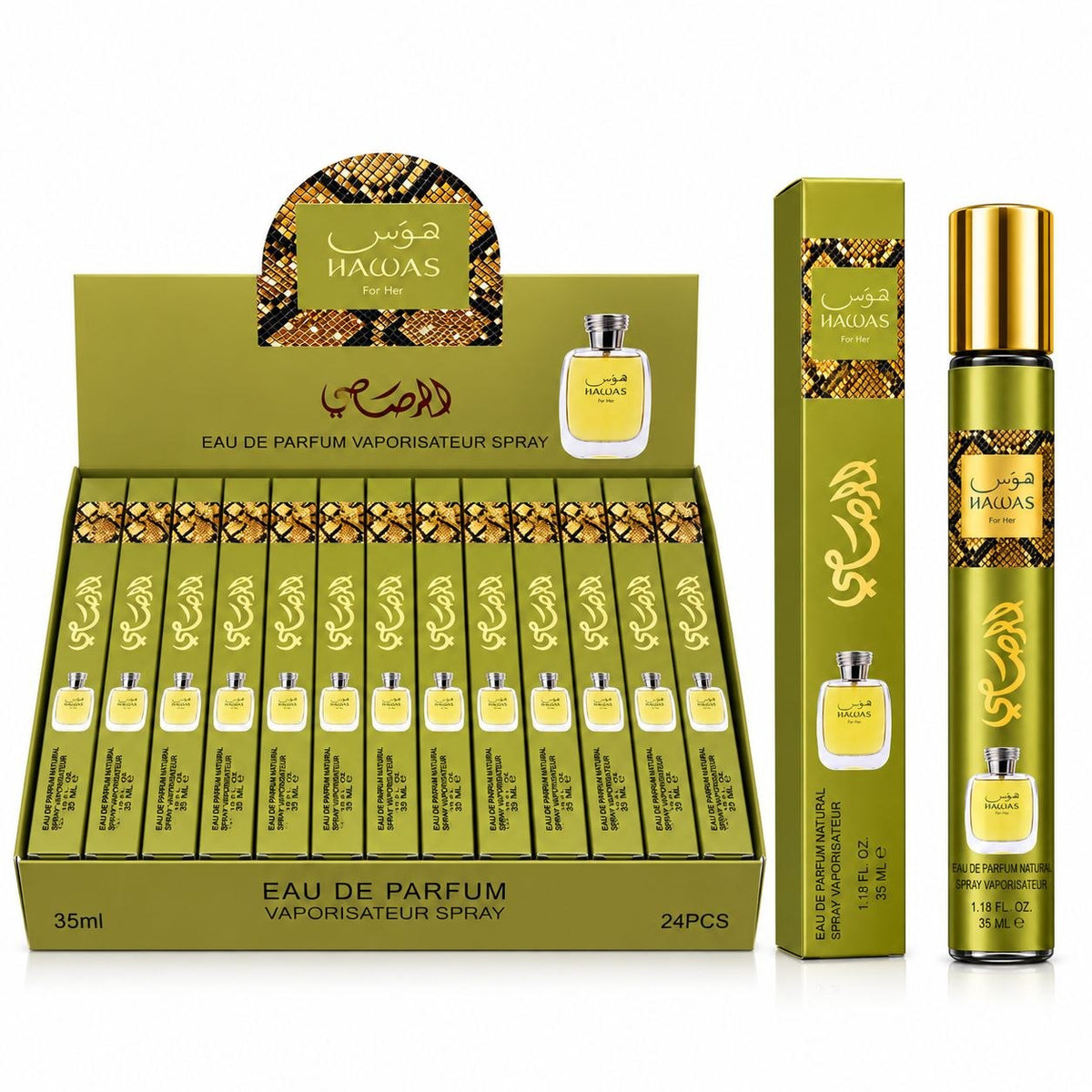 PERFUME ECONÓMICO DE TUBITO HAWAS FOR HER EDP 35ML (M)