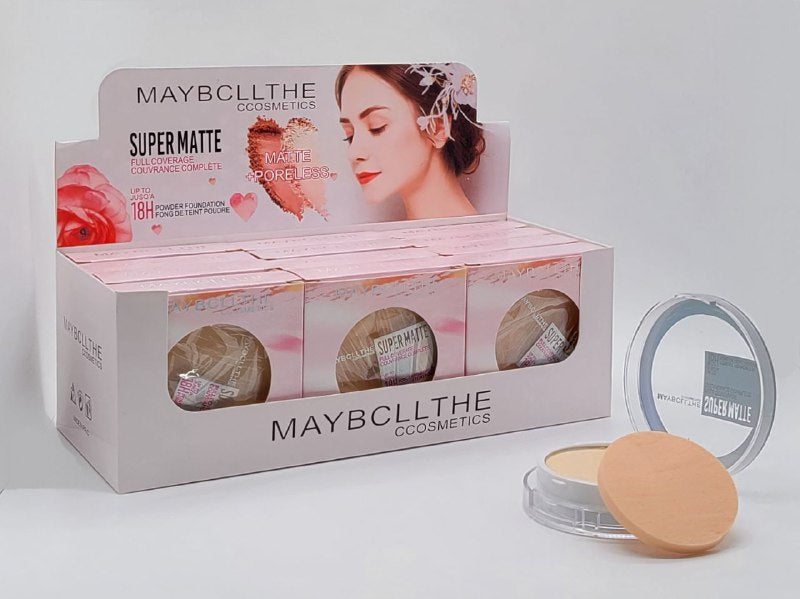 POLVO COMPACTO FACIAL 3 TONOS MAYBCLLTHE COSMETICS (DUPE DE MAYBELLINE)