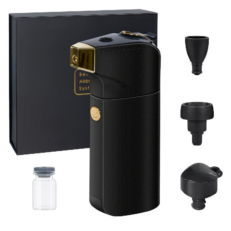 MAQUINA AEROGRAFO DE MAQUILLAJE, PARA APLICAR BASE DE MAQUILLAJE, AEROGRAFO INALAMBRICO DE COBERTURA JUSTA BEAUTY AIRBRUSH SYSTEM