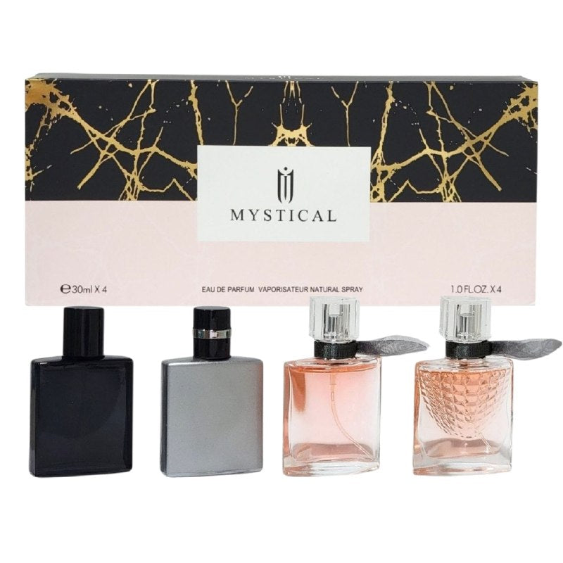 SET DE 4 MINI PERFUME ECONÓMICOS MYSTICAL EDP 4X30ML